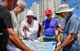 Gobernador Eduardo Verano en inspección técnica.