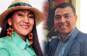 Los candidatos Ana Guetio y Andrés Vásquez.