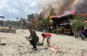 Incendio en Mendihuaca
