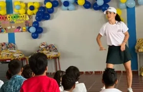 Los niños pudieron disfrutar de una clase de baile.