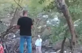 Lugar donde encontraron el cuerpo.