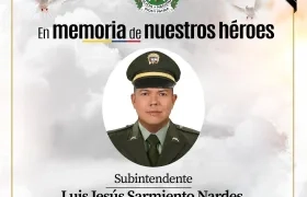 La víctima mortal fue el subintendente Luis Jesús Sarmiento.