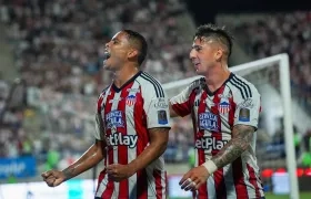 Muriel y Paiva celebrando el 1-0.