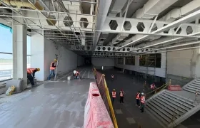Obras retrasadas en el aeropuerto Ernesto Cortissoz. 
