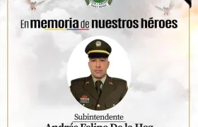 Subintendente Andrés Felipe De la Hoz. 