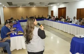 Presentación del mapa de riesgo por parte de la MOE.