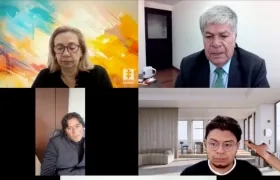 Aspecto de la audiencia preparatoria de este jueves contra Nicolás Petro. 