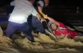 Momento del rescate.