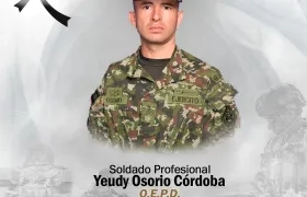 Soldado Yeudy Osorio Córdoba.
