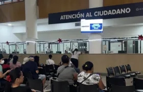 Oficinas de atención al usuario de la Alcaldía de Barranquilla. 