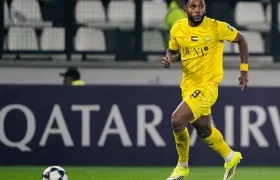 Miguel Ángel Borja completó tres goles con Al Wasl.