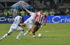 Jáider Romero en la final de Junior contra Once Caldas, en 2011.