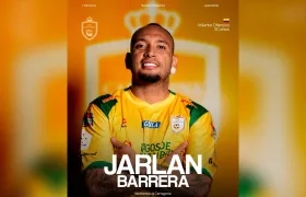 Jarlan Barrera firmó contrato por un año con Real Cartagena. 