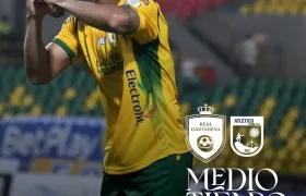 Mauro Manotas, delantero sabanalrguero del Real Cartagena. 