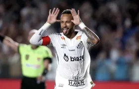 Neymar, delantero brasileño del Santos.