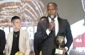 Hugo Rodallega, delantero de Santa Fe, fue escogido como el mejor jugador de 2025.