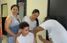 Jornada de vacunación en el departamento del Atlántico. 