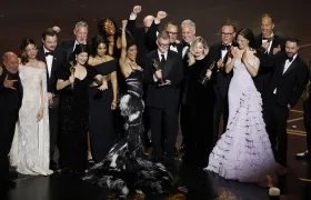 El elenco, los productores y directores de 'One Battle After Another'.