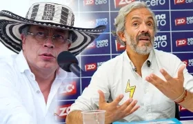 Gustavo Petro y Juan Daniel Oviedo.