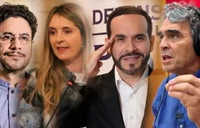 Iván Cepeda, Paloma Valencia, Abelardo de la Espriella y Sergio Fajardo.