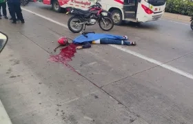 Accidente en la calle 30. 