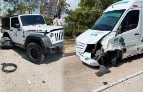 Accidente vía Puerto - Barranquilla. 