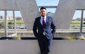 Éric Gutiérrez, auxiliar de vuelo de American Airlines. 