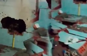 Lugar del atentado en Arenal