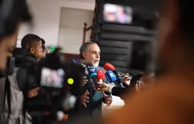 Armando Benedetti, en rueda de presa esta tarde