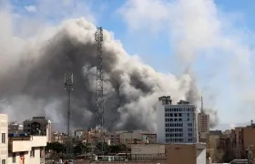 Bombardeo de Israel sobre la capital de Teherán, en Irán. 
