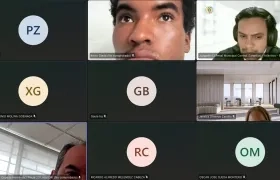 Kevin Evaristo Ojeda Cabrera durante la audiencia virtual de este lunes. 