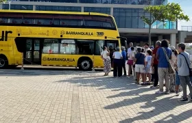 El bus turístico Baq Tour, uno de los atractivos de la ciudad.