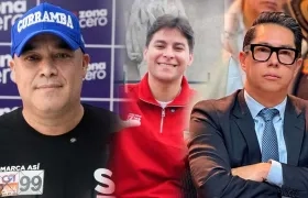 Gonzalo Baute, Camilo Torres y Pedro Flórez.