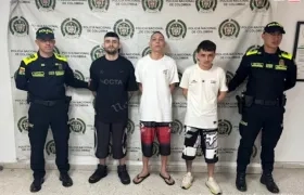 Tres de los capturados. 