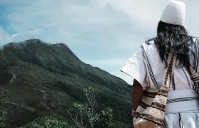 Comunidad Arhuaca en la Sierra Nevada.