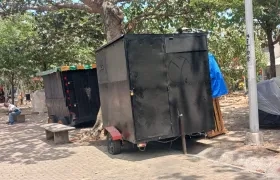 Espacio público ocupado en Ciudad del Parque