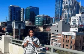 Estefany Rodríguez, la periodista barranquillera en Estados Unidos.  