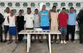 Parte de los capturados.