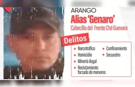 Alias 'Genero', cabecilla del ELN en Chocó