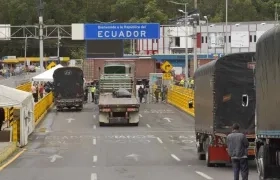 Frontera entre Colombia y Ecuador. 