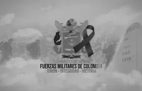 Homenaje a las militares y policías fallecidos en el accidente aéreo en Putumayo. 
