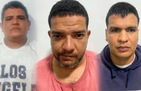 Los tres reclusos que se fugaron.