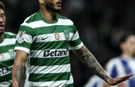 Luis Javier Suárez, delantero del Sporting de Lisboa.