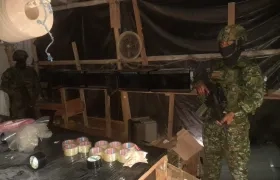 Integrantes del Ejército en Mercaderes, Cauca.