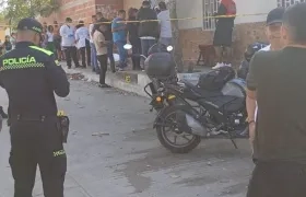 Lugar donde ocurrió el ataque sicarial en Los Almendros. 