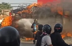 Incendio de vehículo.