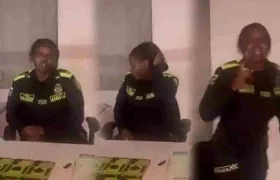 La patrullera Winy Saray Córdoba Murillo.