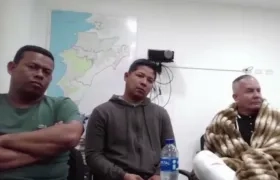 Los tres imputados por la Fiscalía. 