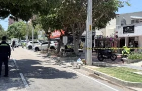 Lugar del atentado a bala en el norte de Barranquilla.