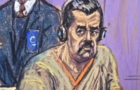 Nicolás Maduro durante la audiencia de hoy.